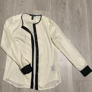 Silky Ralph Lauren work blouse